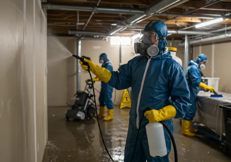 Basement Sanitization and Antimicrobial Treatment process in Abbeville County, SC